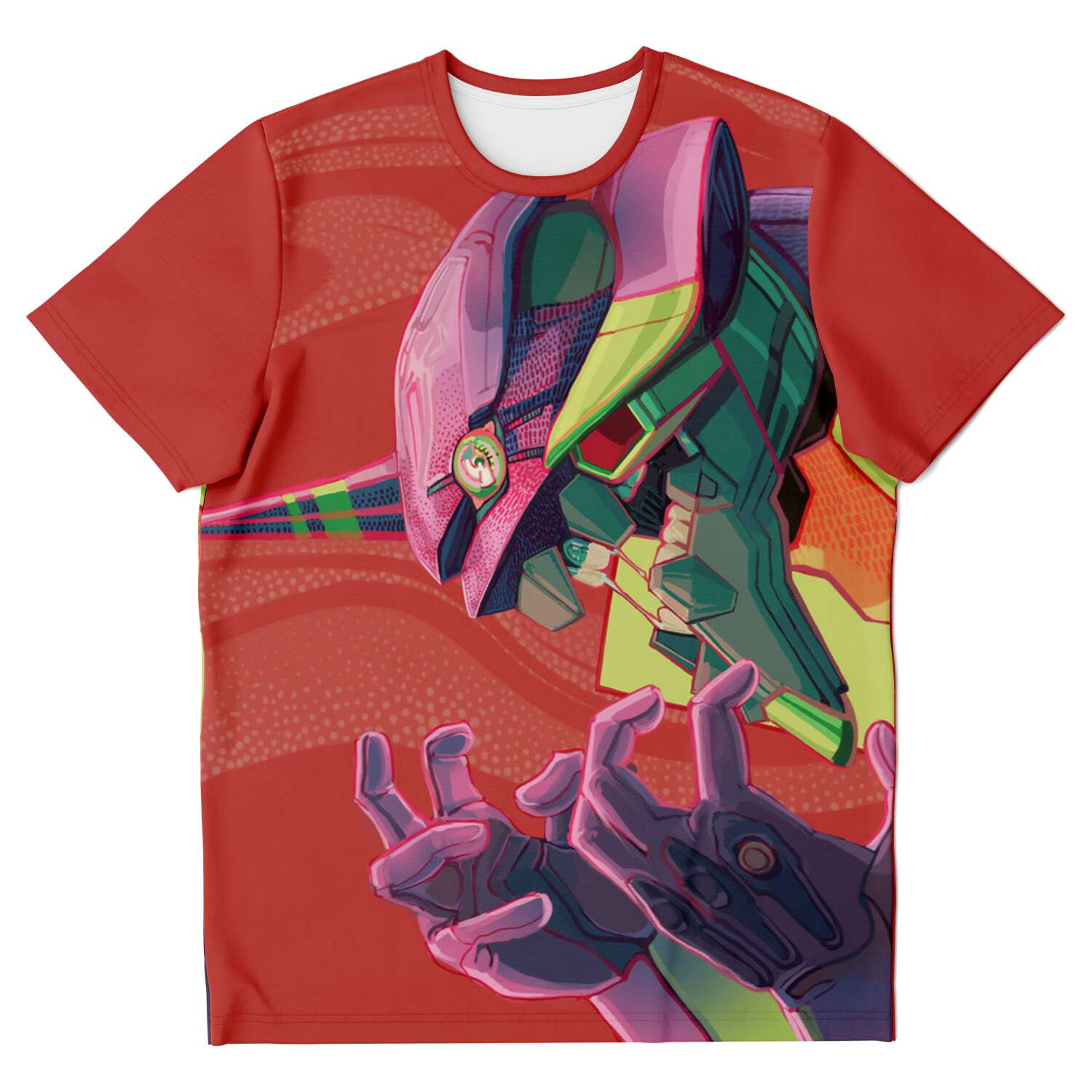 Evangelion Unit01 Face 3D Tshirt Evangelion Merchandise