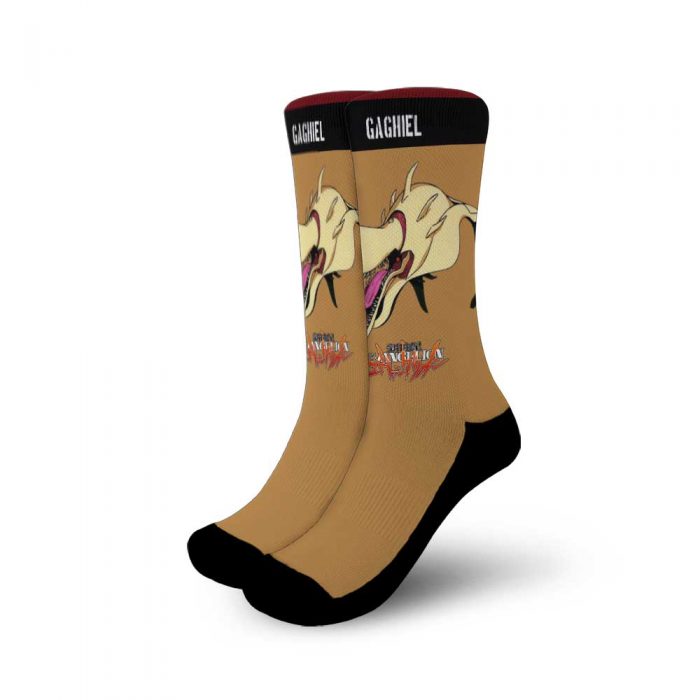 neon genesis evangelion gaghiel socks anime custom socks pt10 gearanime - Evangelion Store