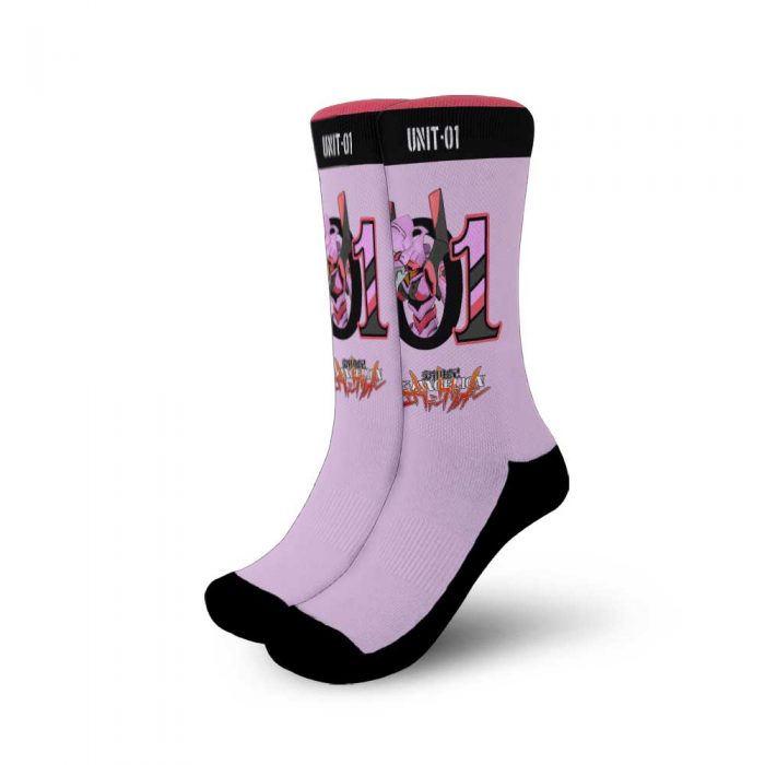 neon genesis evangelion unit 01 awakened socks anime custom socks pt10 gearanime - Evangelion Store