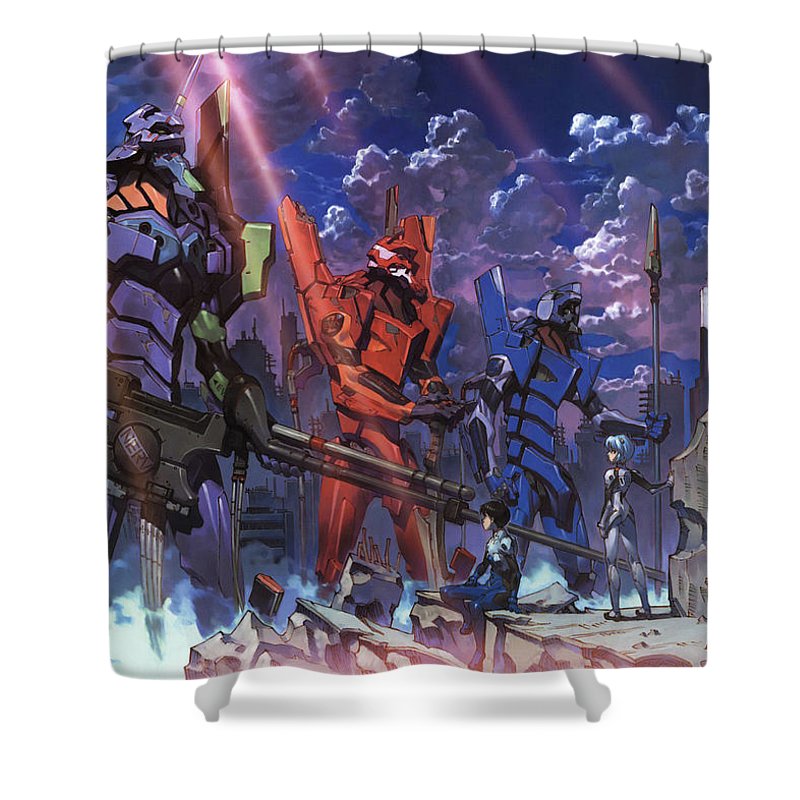 Neon Genesis Evangelion Unit Shower Curtain Evangelion Merchandise