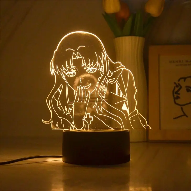 Anime LED Night Light Neon Genesis Evangelion Asuka Lingboli Surrounding Colorful Lighting Atmosphere Light 18 - Evangelion Store