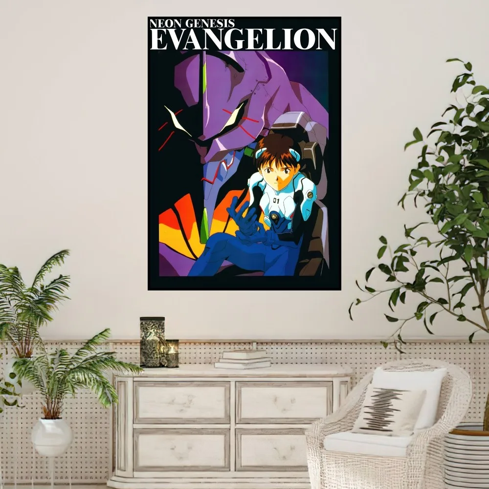 Anime N Neon G Genesis E Evangelion Poster Prints Wall Sticker Painting Bedroom Living Room Decoration - Evangelion Store