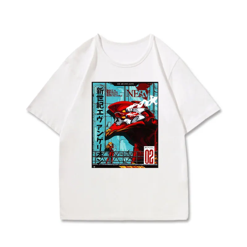 EVA NEW CENTURY EVANGELION CO BRANDED CLOTHING MEN SUMMER ANIMATION TWO YUAN AROUND ASUKA SHORT SLEEVED 15 - Evangelion Store