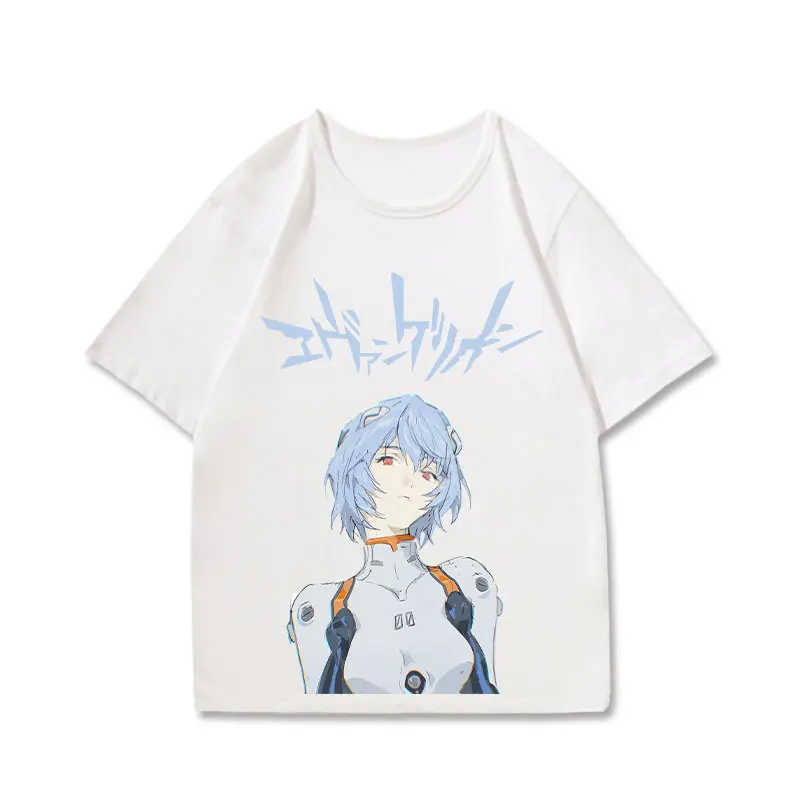 EVA NEW CENTURY EVANGELION CO BRANDED CLOTHING MEN SUMMER ANIMATION TWO YUAN AROUND ASUKA SHORT SLEEVED 19 - Evangelion Store