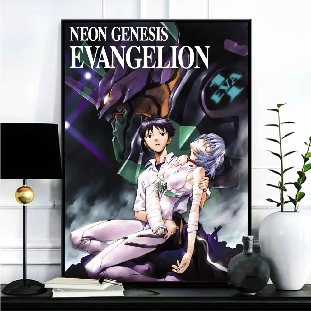 NEON GENESIS Anime E EVANGELION Poster Gallery Prints Self Adhesive Home Decor Decoration Wall Decals Living - Evangelion Store