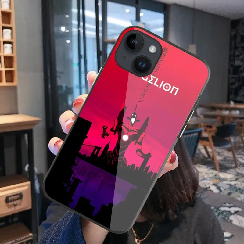 Neon Genesis Cool E Evangelion Phone Case For iPhone 14 13 12 11 Plus Mini Pro 6 - Evangelion Store