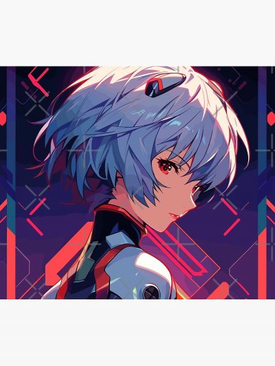 Rei Ayanami The Enigmatic Beauty Of Neon Genesis Evangelion Anime Girl Tapestry Official Cow Anime Merch