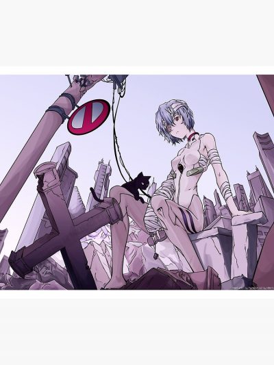 Rei Ayanami Nge Tapestry Official Cow Anime Merch