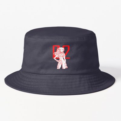Asuka Langley Continuous Line Artwork Bucket Hat Official Cow Anime Merch