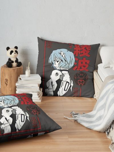 Rei Ayanami  Red Style   |Gift Shirt Throw Pillow Official Cow Anime Merch