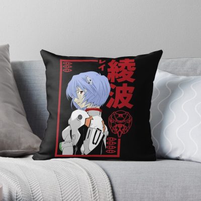Neon Genesis Evangelion | Rei Ayanam| Perfect Gift Throw Pillow Official Cow Anime Merch