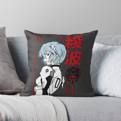 Rei Ayanami  Red Style   |Gift Shirt Throw Pillow Official Cow Anime Merch