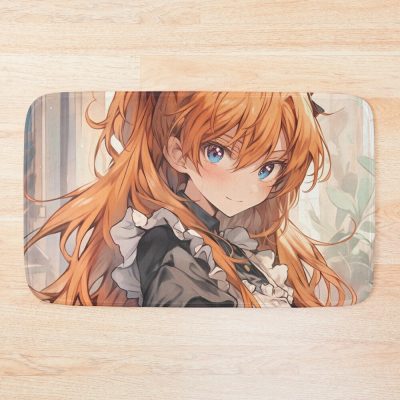 Asuka Langley Soryu Radiant Red Rebellion In Neon Genesis Evangelion Bath Mat Official Cow Anime Merch