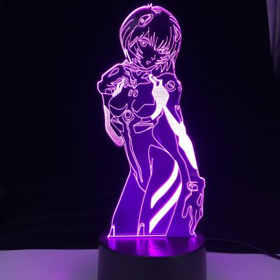 Evangelion Rei Ayanami 3D Led Lamp