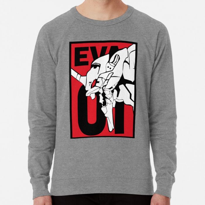 ssrcolightweight sweatshirtmensheather grey lightweight raglan sweatshirtfrontsquare productx1000 bgf8f8f8 - Evangelion Store