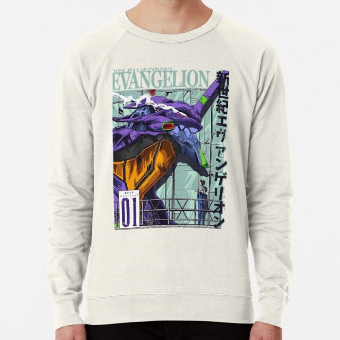 ssrcolightweight sweatshirtmensoatmeal heatherfrontsquare productx1000 bgf8f8f8 - Evangelion Store