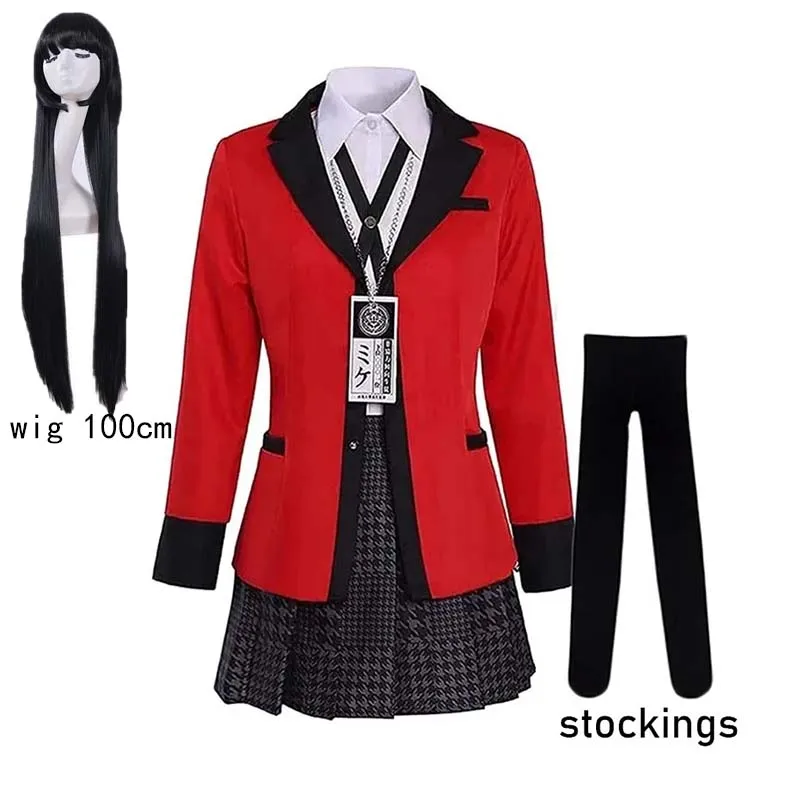 Yumeko Jabami Cosplay Costume School Uniforms